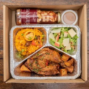 Pollo al Horno, Ensalada y Paella Set